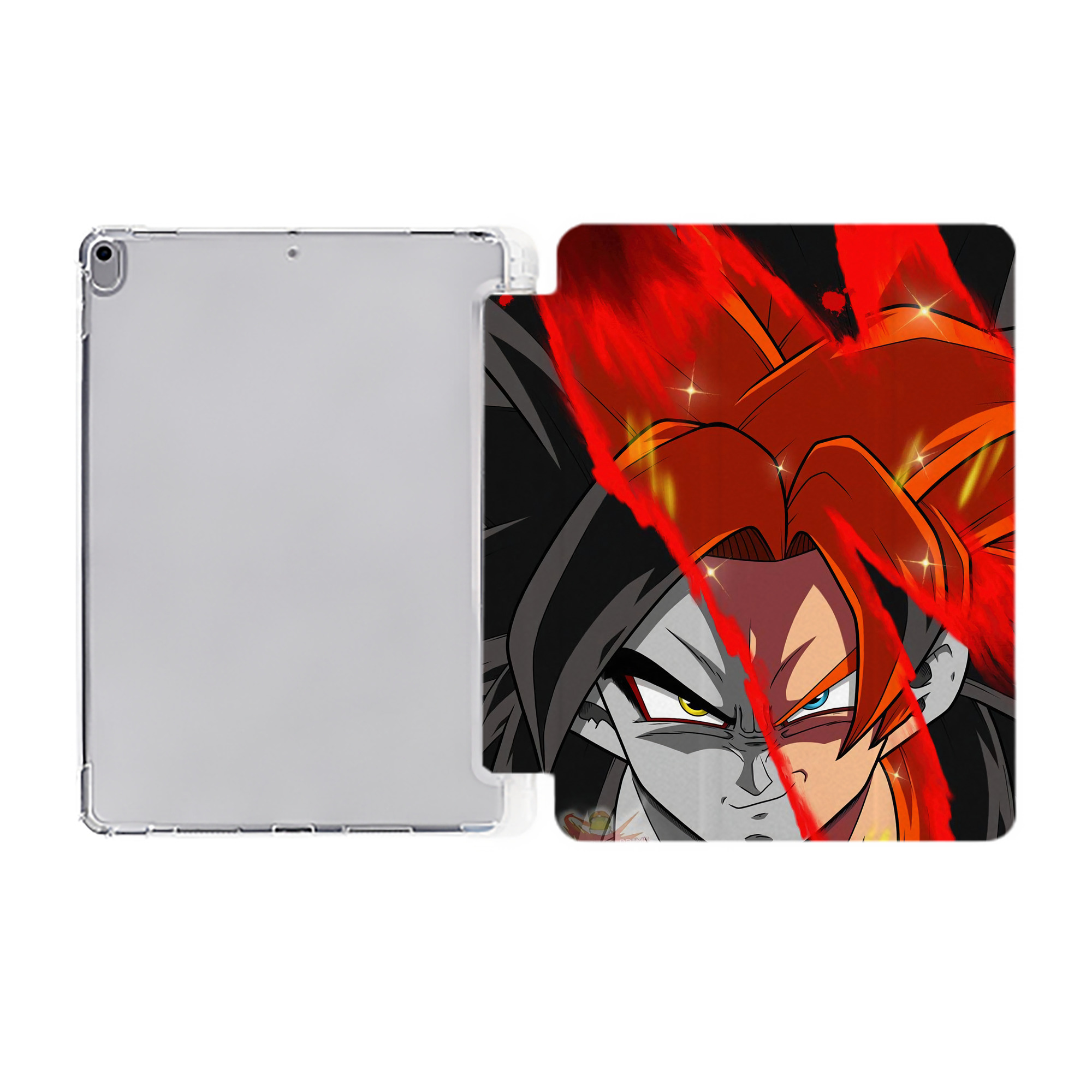 （画像用） ドラゴンボール DRAGON BALL IPad ケース ペン収納付き 三つ折りスタンド PUレザー×シリコン 対応機種9.5/10.5/10.9インチ